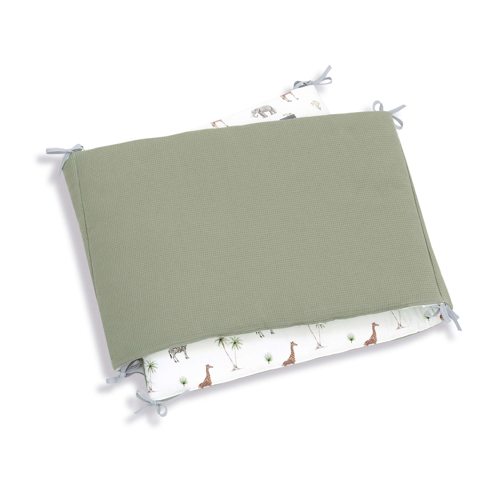 Protector cuna 60x120 cm (reversible) estampado jungla · Natura 607-147
