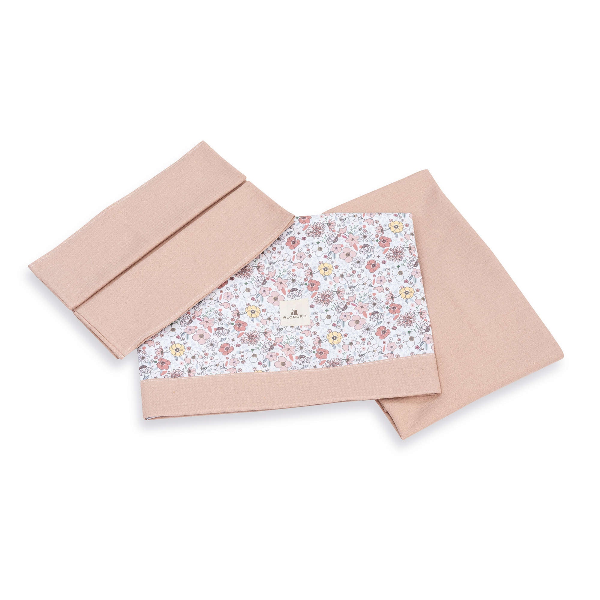 Juego de sábanas cuna/cama 70x140 cm flores rosa · Liberty 632A-132