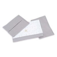 Juego de sábanas minicuna 60x80/55x70 cm gris · Delphin 616A-134