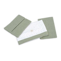 Juego de sábanas cuna/cama 70x140 cm en verde-oliva · Mist 632A-156