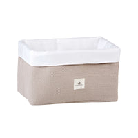 Cesta cajón infantil portacolonias para cuna convertible color beige