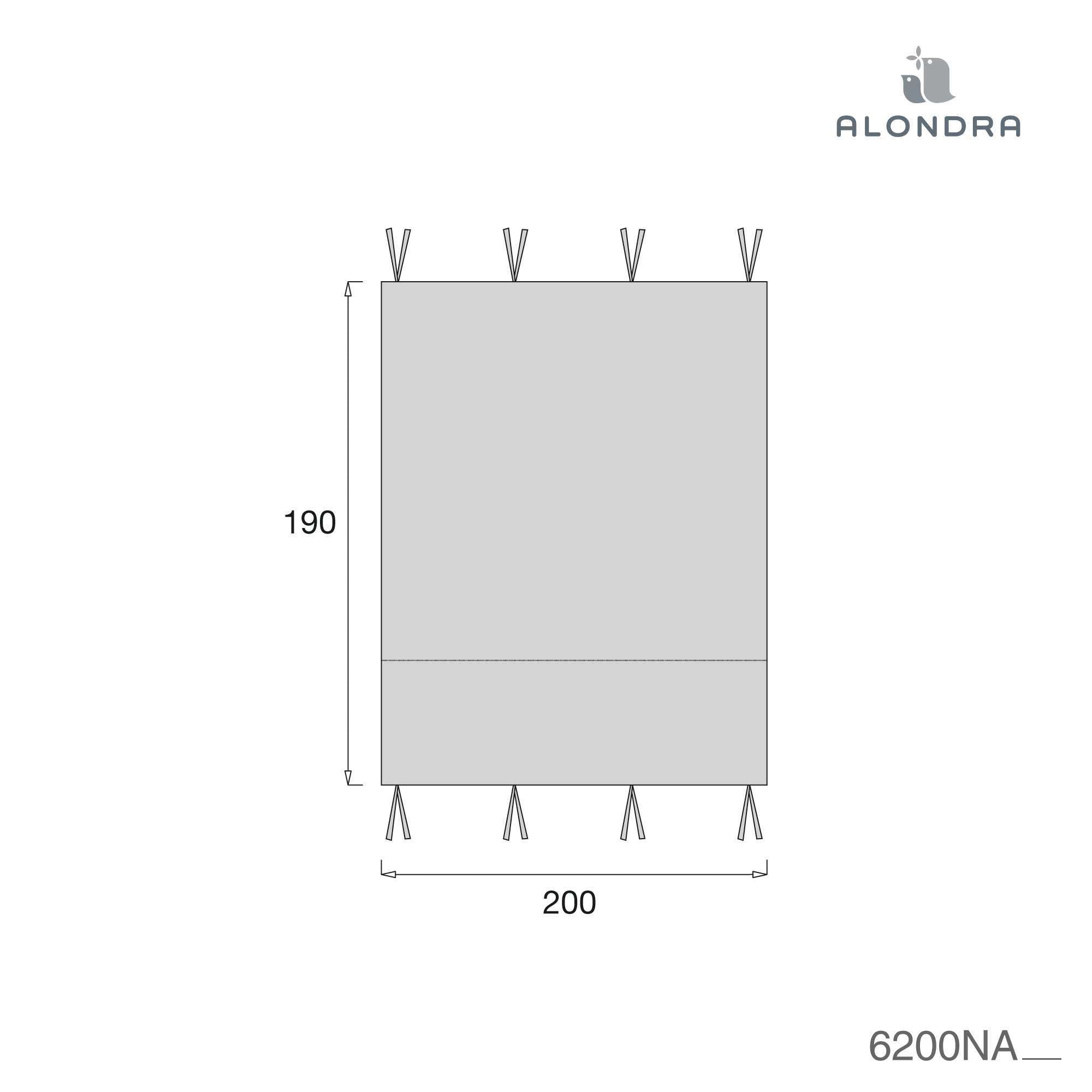 Toldo cama Montessori Homy XL (90x200 cm) verde-oliva · Mist 6200NA-156