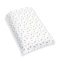 Nórdico de cuna bebé 70x140 cm en blanco con estampado de animales de jungla
