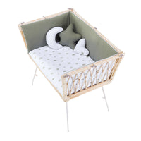 Minicuna de ratán para bebé de 50x80 cm · Moai RC1600-N99