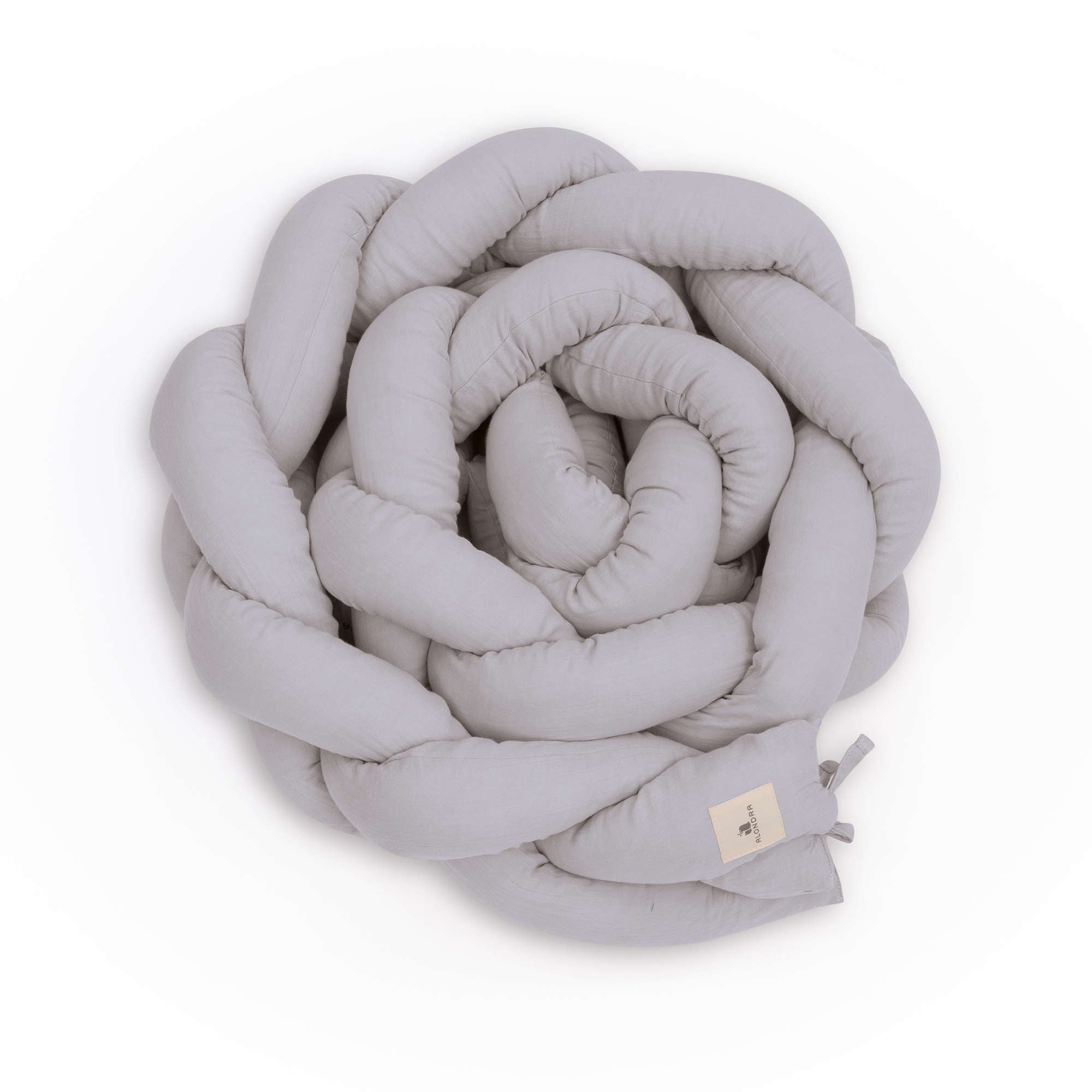 Trenza protector para cuna en gris · 669-134