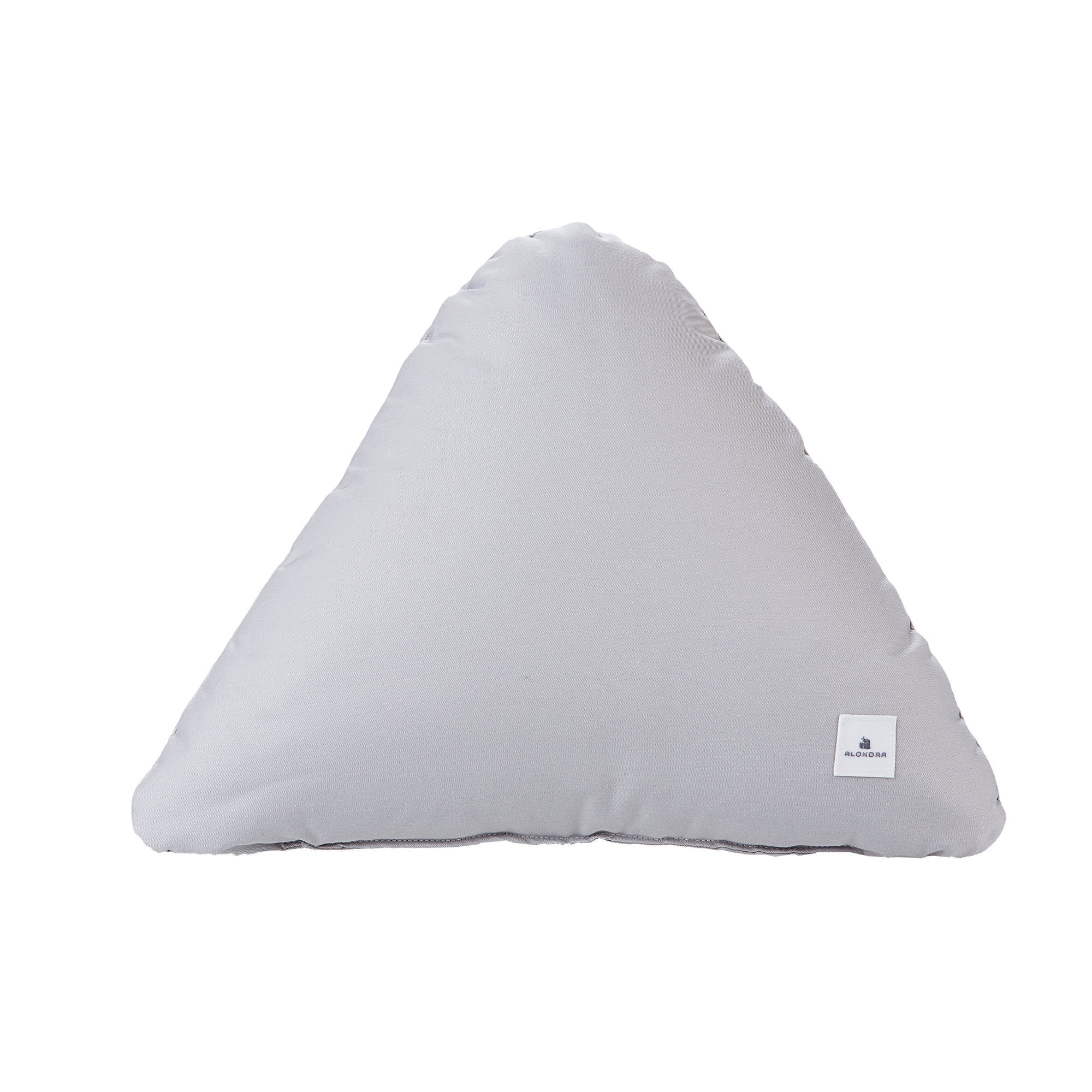 Cojín infantil liso gris en forma de triángulo · 692L-055 Mint