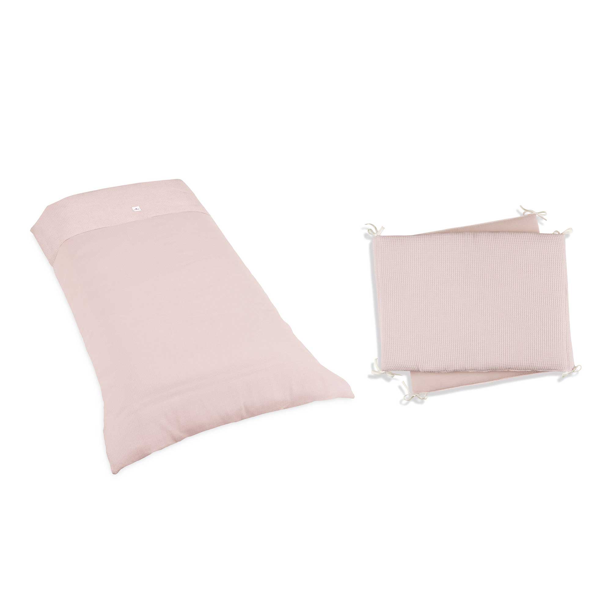 Set nórdico y protector cuna 60x120 cm rosa · 9L2N-122 Cremarosa