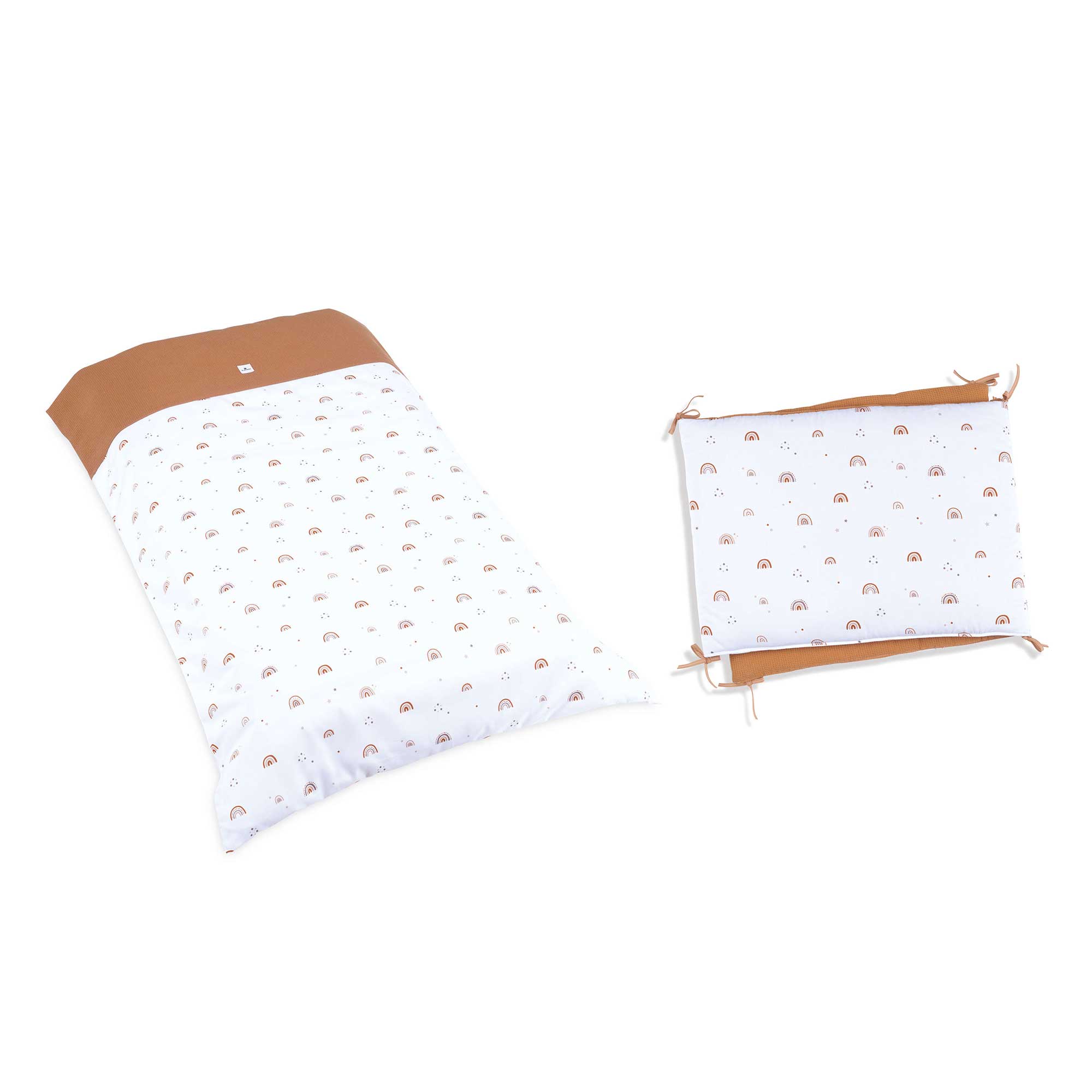 Set nórdico y protector cuna 60x120 cm terracota · 9L2N-123 Ariake