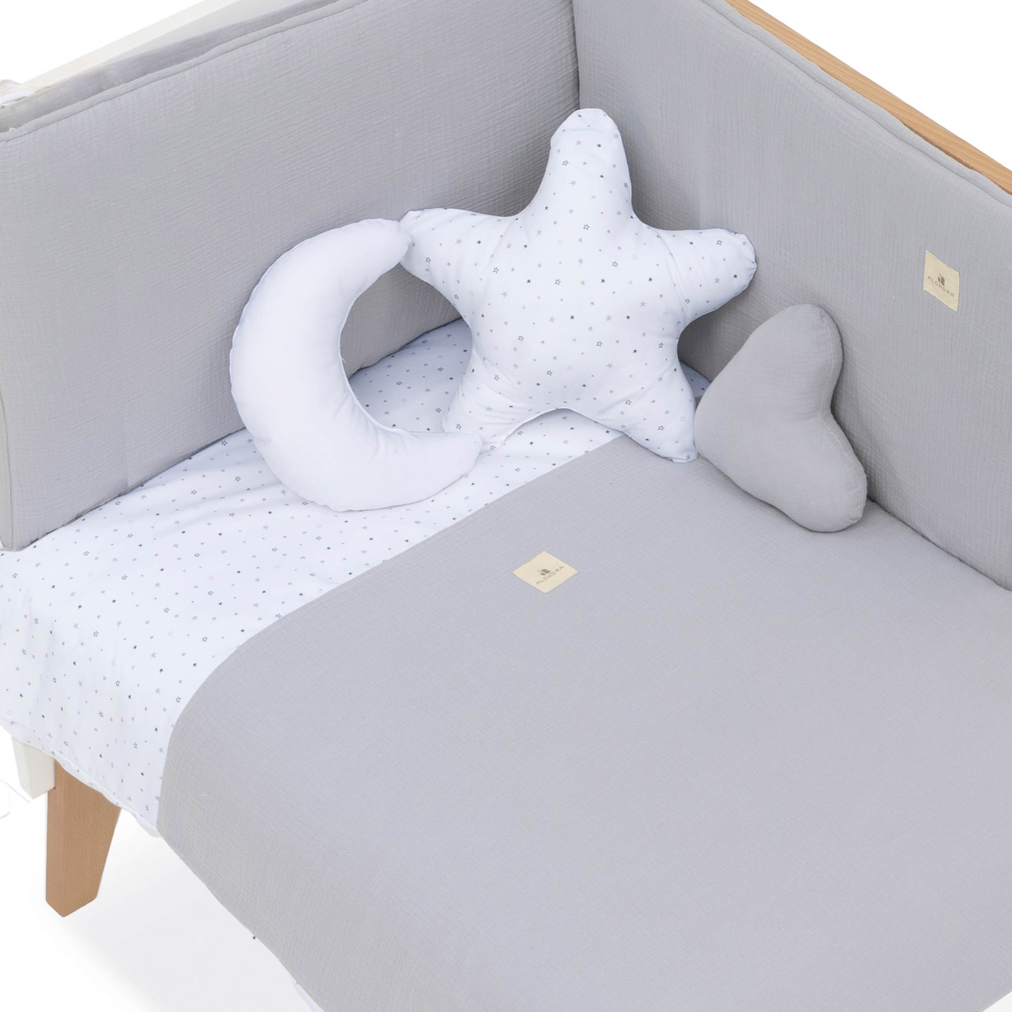 Nórdico cuna 60x120 cm gris · Delphin 606A-134