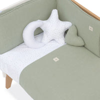 Protector cuna 60x120 cm (desenfundable) verde · Mist 607A-156