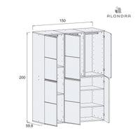 Armario infantil de 6 módulos (150 cm) · Modular A3016BBE