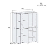 Armario infantil de 6 módulos (150 cm) · Modular A3016BE