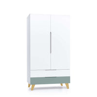 Armario infantil (2 puertas/2 cajones) con patas madera · Nomad