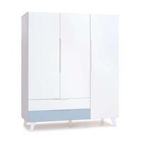 Dormitorio infantil grande en blanco y azul para niños · Style Plus+ Blu denim