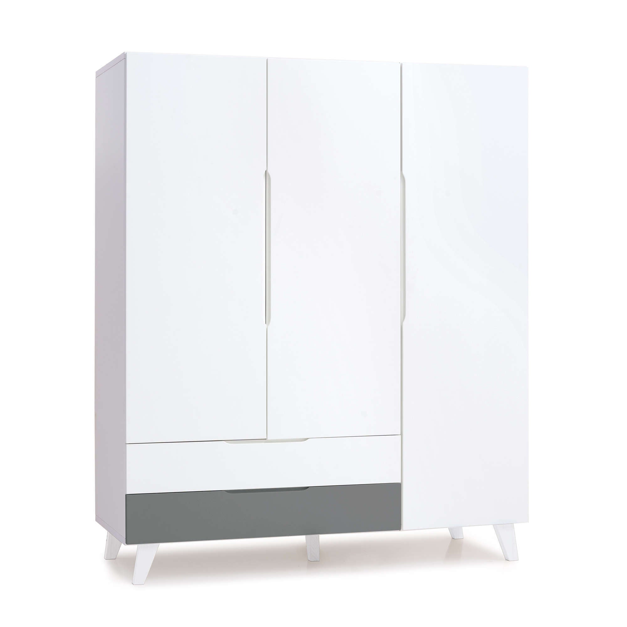 Dormitorio infantil grande en blanco/antracita · Style Plus+ Antracita