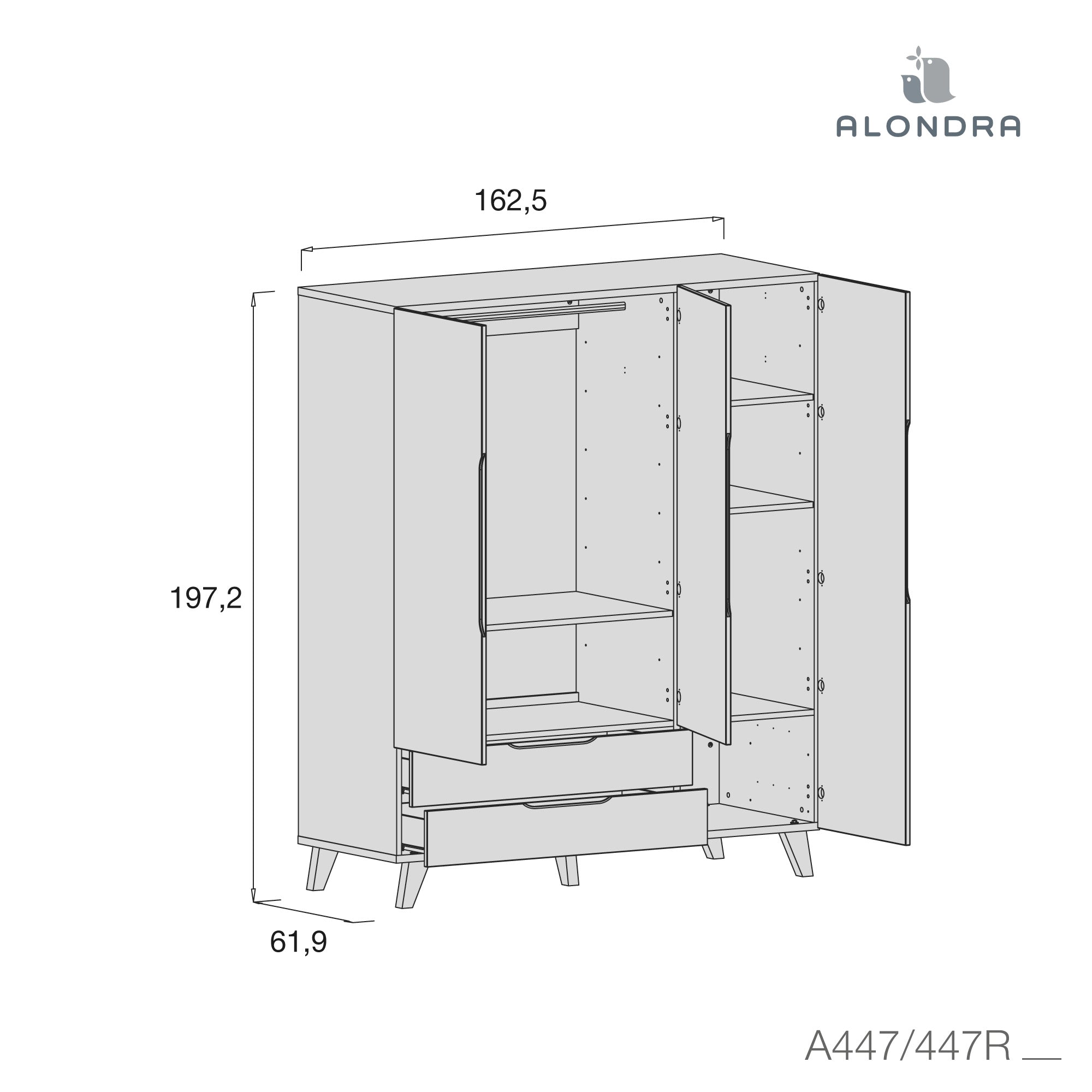Dormitorio infantil grande en blanco, madera y verde eucalipto · Lifestyle Plus+ Eucalypto