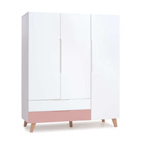Dormitorio infantil grande en blanco, madera y rosa · Lifestyle Plus+ Quarzo