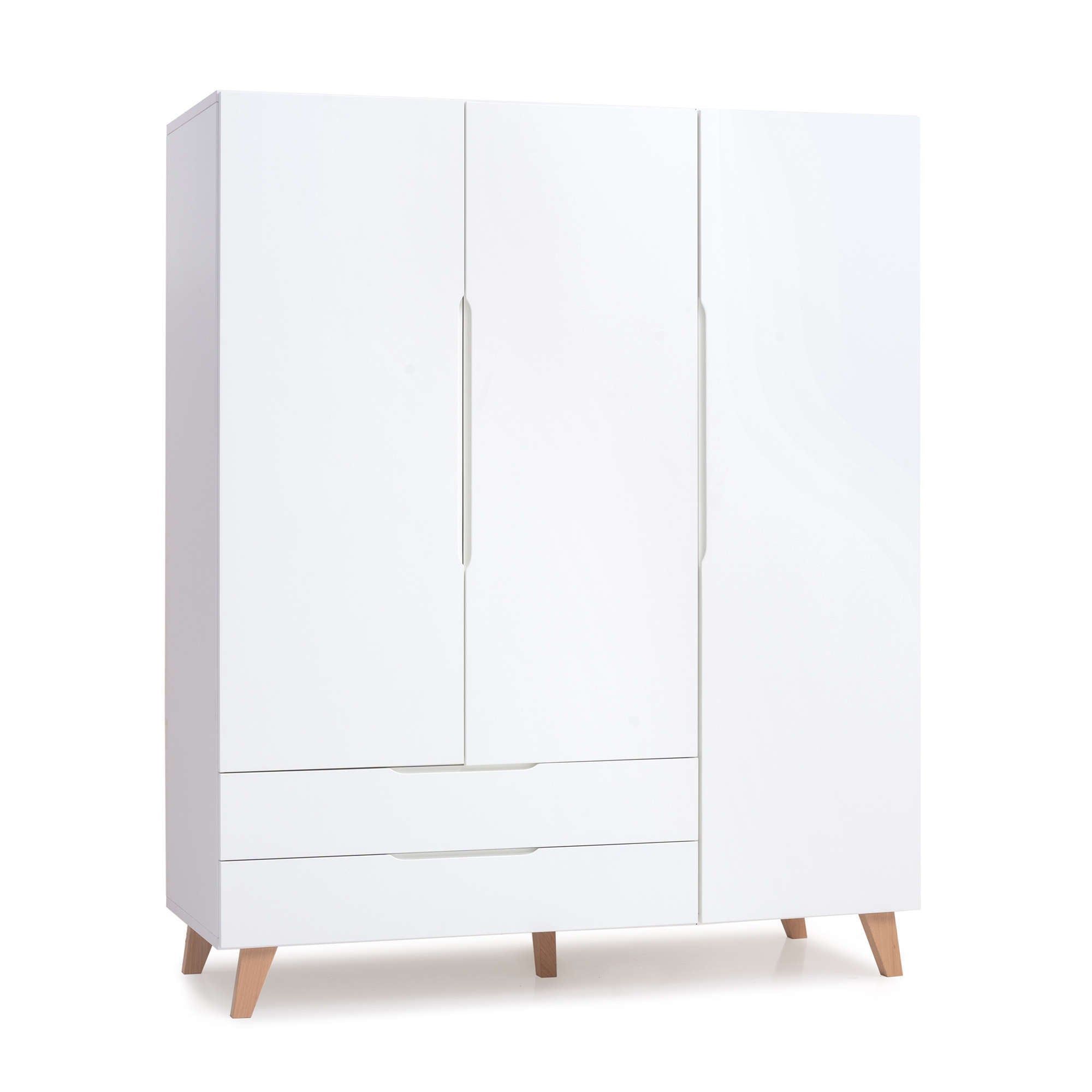 Armario infantil (3 puertas) estilo nórdico patas madera · A447R Lifestyle Plus+
