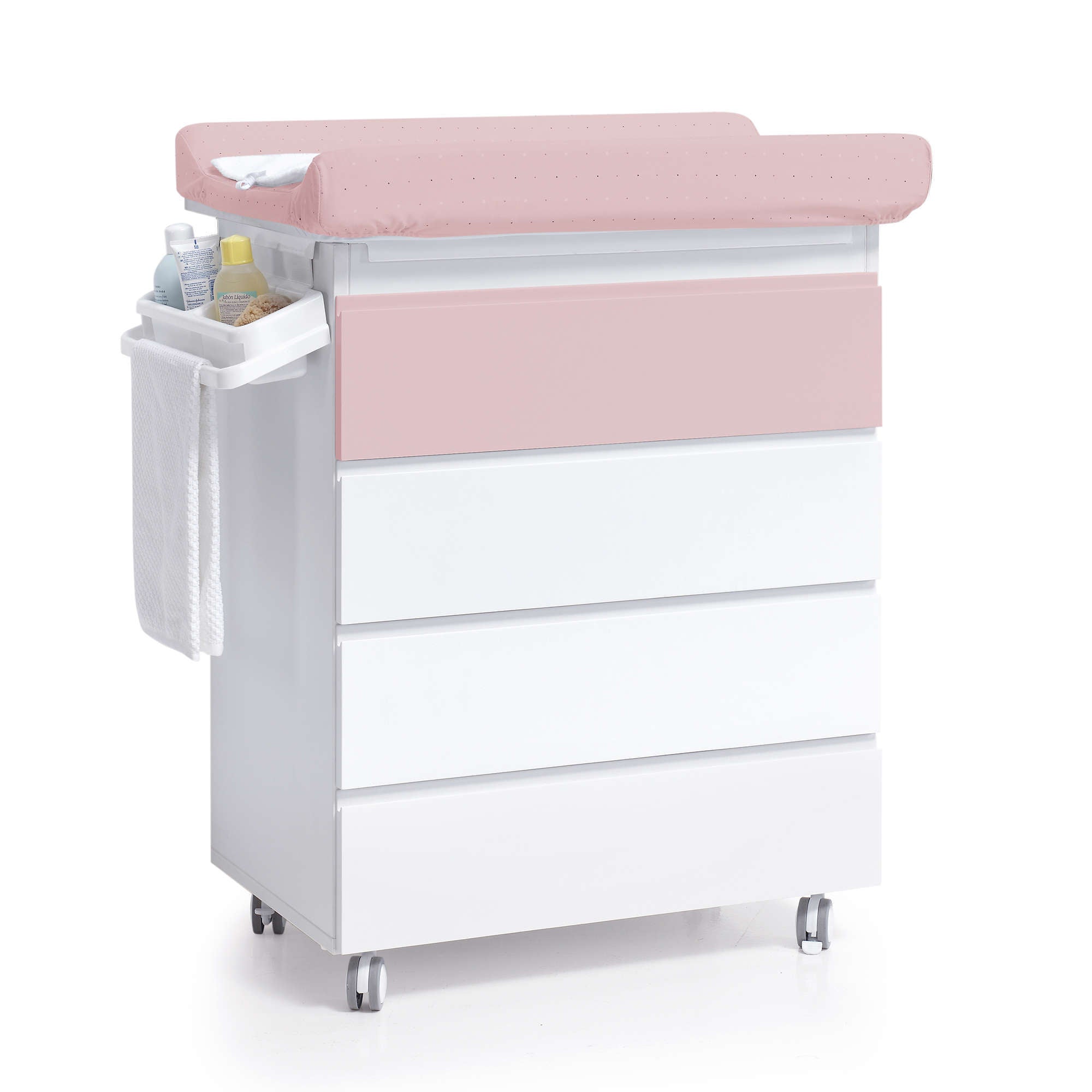 Mueble bañera con ruedas y cambiador · Kubo B751
