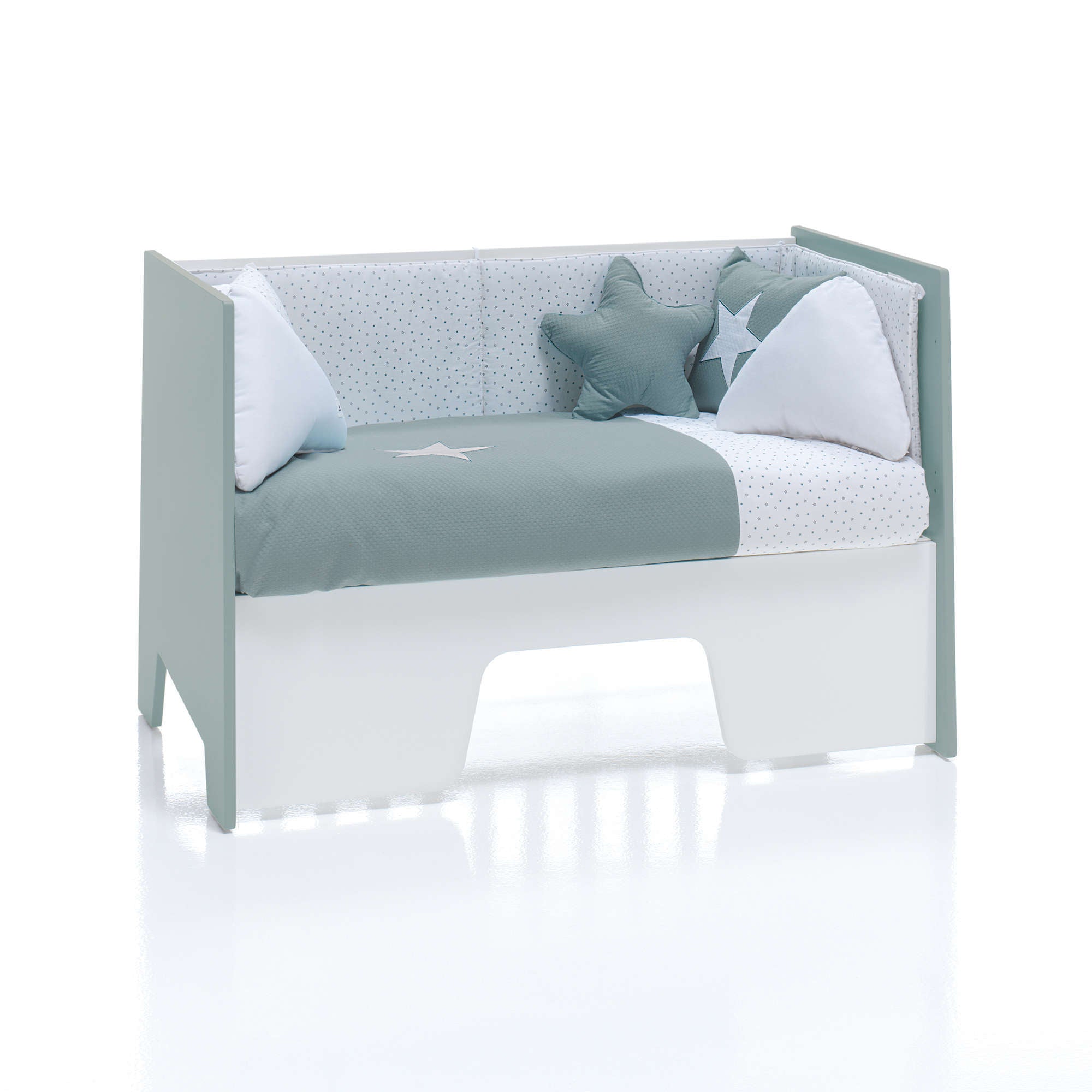 Cuna colecho 60x120 cm (5en1) verde eucalipto · Omni Due Eucalyptus C181D-M7757