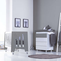 Cuna colecho 60x120 cm (5en1) blanco/antracita · Omni Due Antracita C181D-M7758