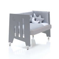Cuna colecho 60x120 cm (5en1) blanco/antracita · Omni Due Antracita C181D-M7758