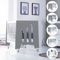 Cuna colecho 60x120 cm (5en1) blanco/antracita · Omni Due Antracita C181D-M7758