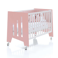 Cuna colecho 60x120 cm (5en1) rosa/blanco · Omni Due Quarzo C181D-M7759