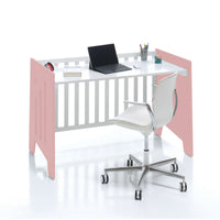 Cuna colecho 60x120 cm (5en1) rosa/blanco · Omni Due Quarzo C181D-M7759