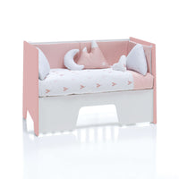Cuna colecho 60x120 cm (5en1) rosa/blanco · Omni Due Quarzo C181D-M7759