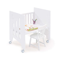 Minicuna 60x80 cm y cuna 60x120 cm (7en1) blanca · Omni Tre White C181T-M7700