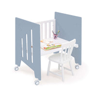 Minicuna de colecho (5en1) con ruedas 60x80 cm azul · Omni Uno Blue denim C181A-M7741