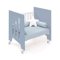 Minicuna de colecho (5en1) con ruedas 60x80 cm azul · Omni Uno Blue denim C181A-M7741