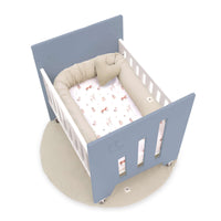 Minicuna de colecho (5en1) con ruedas 60x80 cm azul · Omni Uno Blue denim C181A-M7741