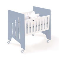 Minicuna de colecho (5en1) con ruedas 60x80 cm azul · Omni Uno Blue denim C181A-M7741