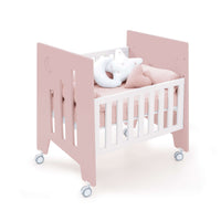 Minicuna 60x80 cm y cuna 60x120 cm (7en1) rosa claro · Omni Tre Flamingo C181T-M7742