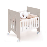 Minicuna colecho (5en1) con ruedas 60x80 cm beige · Omni Uno Arena C181A-M7753