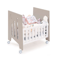 Minicuna colecho (5en1) con ruedas 60x80 cm beige · Omni Uno Arena C181A-M7753