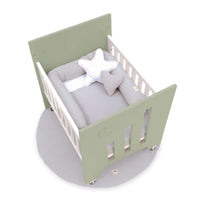 Minicuna colecho (5en1) con ruedas 60x80 cm verde-oliva · Omni Uno Erba C181A-M7756