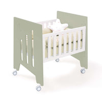 Minicuna 60x80 cm y cuna 60x120 cm (7en1) verde-oliva · Omni Tre Erba C181T-M7756