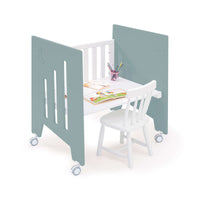 Minicuna 60x80 cm y cuna 60x120 cm (7en1) verde eucalipto · Omni Tre Eucalyptus C181T-M7757