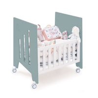 Minicuna 60x80 cm y cuna 60x120 cm (7en1) verde eucalipto · Omni Tre Eucalyptus C181T-M7757