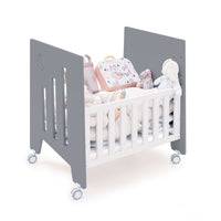 Minicuna colecho (5en1) con ruedas 60x80 cm antracita · Omni Uno Antracita C181A-M7758