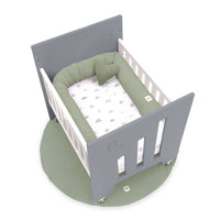 Minicuna colecho (5en1) con ruedas 60x80 cm antracita · Omni Uno Antracita C181A-M7758