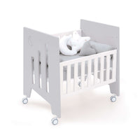 Minicuna 60x80 cm y cuna 60x120 cm (7en1) gris · Omni Tre Grey C181T-M7778