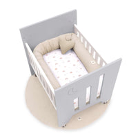 Minicuna colecho (5en1) con ruedas 60x80 cm gris · Omni Uno Grey C181A-M7778