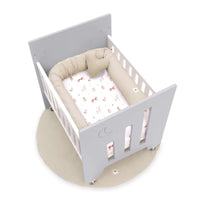 Minicuna colecho (5en1) con ruedas 60x80 cm gris · Omni Uno Grey C181A-M7778