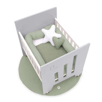 Minicuna colecho (5en1) con ruedas 60x80 cm gris · Omni Uno Grey C181A-M7778