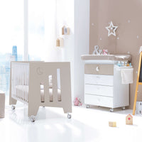 Cuna colecho OMNI color beige para bebés
