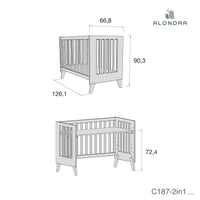 Habitación infantil para bebés en blanco · Style White